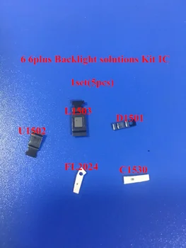 1 комплект (5шт) для iPhone 6 6plus Комплект решений для подсветки IC U1502 + катушка L1503 + диод D1501 + Конденсатор C1530, фильтр FL2024