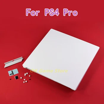 1 комплект корпусных чехлов с этикетками для консоли PS4 pro, корпус белого цвета, корпус-домик с логотипом