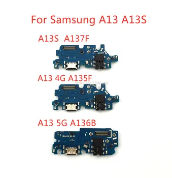 1 шт. Для Samsung Galaxy A13 4G A135F A13 5G A136B A13S A137F USB Порт Для зарядки Базовый Разъем Зарядного Устройства Мягкий Кабель Замена Деталей