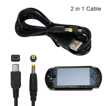 1 шт. Кабель для передачи данных USB 2.0 2 в 1, зарядное устройство для PSP 1000 2000 3000, портативный игровой аксессуар для Playstation