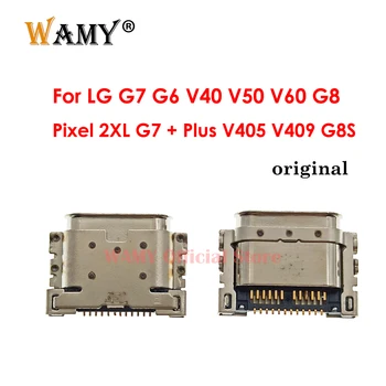 2-10 шт. Micro USB Зарядная Док-станция Зарядное Устройство Порты и Разъемы Разъем Для LG G7 G6 V40 V50 V60 G8 Pixel 2XL G7 + Плюс V405 V409 G8S Тип C Штекер