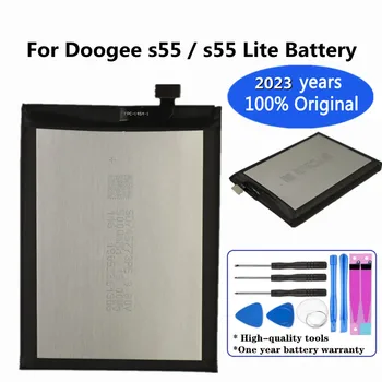2023 года Новый 100% оригинальный аккумулятор 5500 мАч Для Doogee S55 / S55 Lite s55Lite Запасные батареи для телефонов Bateria + tools