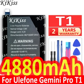 4880 мАч kikiss аккумулятор для Ulefone Gemini Pro & T1 Запасные Части резервный аккумулятор для смартфона Ulefone T1