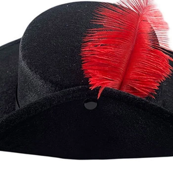 50JB Винтажная фетровая шляпа Универсальная Мужская Женская винтажная шляпа для вечеринки, джентльменский повседневный топ, шляпа для косплея, мужская шляпа для вечеринки