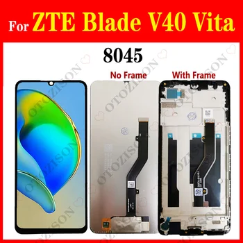 6,75“Для ZTE Blade V40 Vita 8045 ЖК-Дисплей С Рамкой V30 Vita 8030 Сенсорный Экран Дисплея Дигитайзер В Сборе Замена ЖК-дисплея V40vita