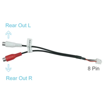 8-контактный универсальный адаптер RCA-кабеля AntNavi для усилителя громкой связи Android Radio