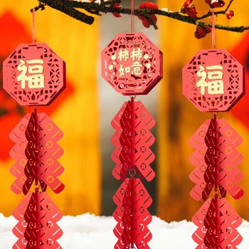 DIY Китайский Новогодний Кулон Ручной Работы Художественный Шарм Аксессуар Для Декора