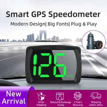 GPS MPH HUD Цифровой Спидометр Головной Дисплей Аксессуары Для Автомобильной Электроники Большой Шрифт Speed для Всех Автомобилей Автомобильная Электроника Новая