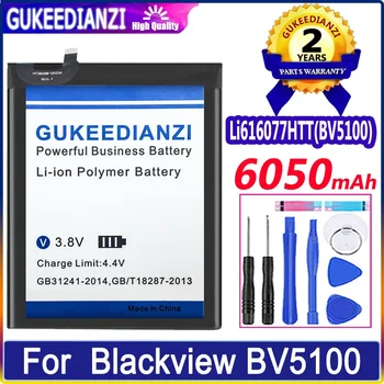 GUKEEDIANZI Для Blackview BV5100 BV 5100 Аккумулятор Высокой емкости емкостью 6050 мАч для Blackview Li616077HTT Аккумулятор