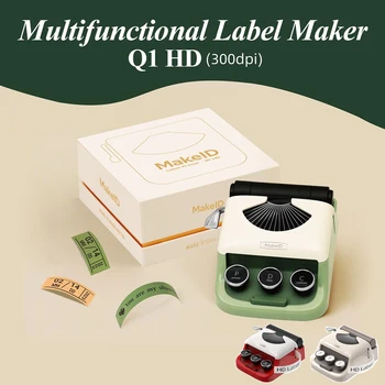 MakeID Label Maker HD 300 точек на дюйм Smart Q1 Беспроводной Ручной Принтер для IOS и Android Организации Именных Бирок Для Дома и Офиса