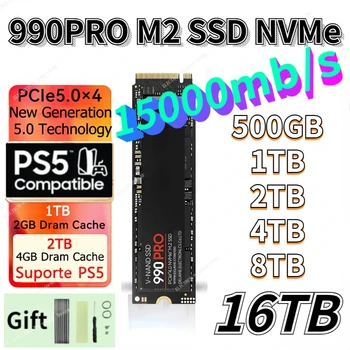 PS5 8 ТБ Оригинальный 2023 Новый NVMe 990PRO SSD M.2 SATA 4 ТБ 512 гб 1 ТБ HDD 120 гб NGFF SSD 2280 мм 2 ТБ HDD disco duro для Настольного ноутбука