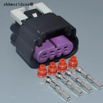 shhworldsea 4pin 1,5 мм Штепсельная вилка для автоэлектрика Водонепроницаемый разъем жгута проводов 15487756