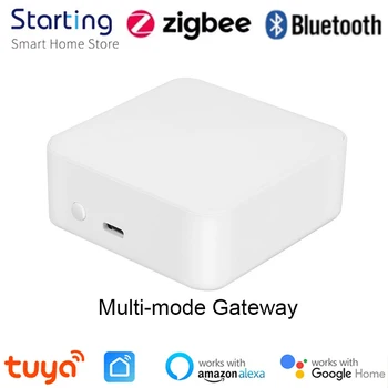 Tuya ZigBee Multimode Gateway Bluetooth-совместимый шлюз-концентратор Smart Home Управление приложением Smart Life Работает с Alexa Google Home
