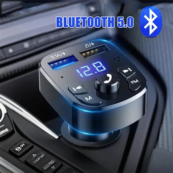 Автомобильный FM-передатчик громкой связи Bluetooth 5.0 для Toyota Corolla Yaris Rav4 Avensis Auris Camry C-hr 86 Prius chr t25