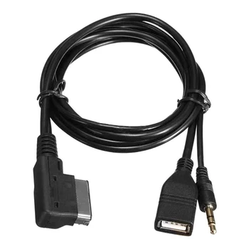 Автомобильный Аудиокабель USB Автомобильный Преобразовательный Кабель Для A1 A3 A4L A5 A6L A8 Q3 Q5 Q7 TT С Интерфейсом AMI С Деталями Интерфейса MDI-BOX