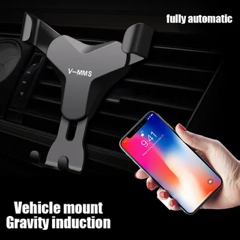 Автомобильный держатель телефона, зажим для вентиляционного отверстия, кронштейн для крепления мобильного телефона, подставка для смартфона, поддержка GPS для iPhone Xiaomi Samsung