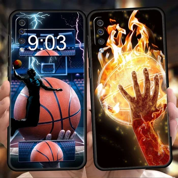 Баскетбольная Корзина Спортивный Чехол для телефона Samsung Galaxy A24 A13 A53 A73 A33 A22 A12 A02 A03 A05 A70 A50 A10 A20 5G Силиконовая Оболочка