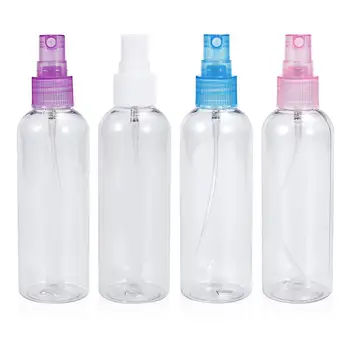 бутылки с распылителем объемом 100 мл, Мини-дорожная пластиковая пустая бутылка, портативное средство для мытья рук, Прозрачный распылитель, распылитель для бутылок многоразового использования.