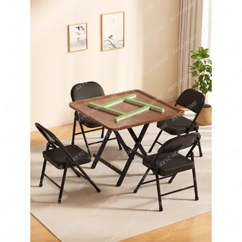 = Бытовая Квадратная Настольная панель Для Натирания Шахматных Карт Простой стол для Маджонга Двойного Назначения Sparrow Table