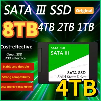 Высокоскоростной SSD Sata 1 ТБ 2 ТБ 8 ТБ Жесткий Диск Sata3 2,5 Дюйма 4 ТБ TLC 560 Мбит/С Внутренние Твердотельные Накопители Для Ноутбуков Настольных ПК