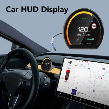 Головной ЖК-дисплей для Tesla Model 3 Y Отображает информацию о пробеге Скорости открытия двери, автомобильный счетчик, цифровую ЖК-приборную панель, драйвер Mini