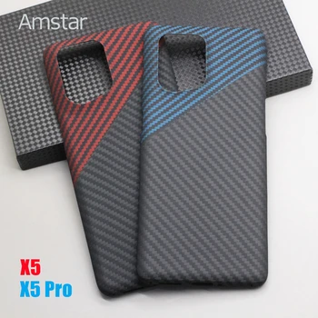 Двухцветный чехол для телефона Amstar из углеродного волокна для OPPO Find X5 Pro из Высококачественного Ультратонкого Арамидного волокна Find X5 с защитой от падения, жесткий чехол