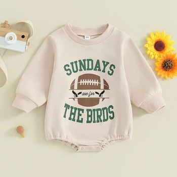 Детская футбольная одежда для мальчиков и девочек Sundays are for The Birds Eagles, толстовка с длинным рукавом, комбинезон, осенняя одежда