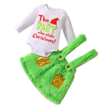 Детский Рождественский комплект боди тонкой работы и симпатичный, подходит для младенцев и малышей младшего возраста