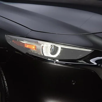 Для Mazda 3 BP 2019 2020-Аксессуары, 2 предмета, защитная пленка для автомобильных фар, восстановление фар, прозрачная черная наклейка из ТПУ
