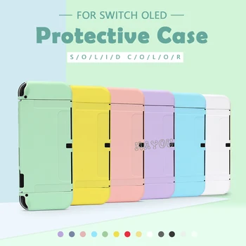 Для Nintendo Switch OLED Case Мягкая оболочка из ТПУ Разъемный защитный чехол для Switch Oled Skin Аксессуары для консоли JoyCons