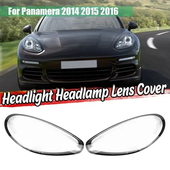 Для Porsche Panamera 2014 2015 2016 Крышка объектива автомобильной фары Абажур объектива головного света Крышка корпуса лампы слева справа