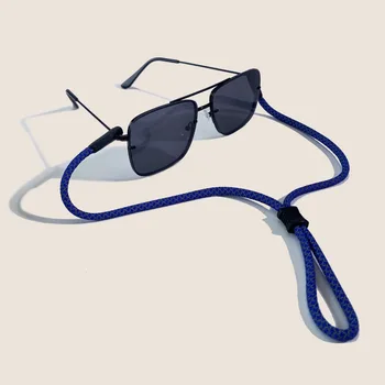 Женщины Мужчины Нескользящие Солнцезащитные очки Веревка Унисекс Спорт на открытом воздухе Шнур для очков Очки Фиксатор очков Эластичный ремешок для шеи из полиэстера