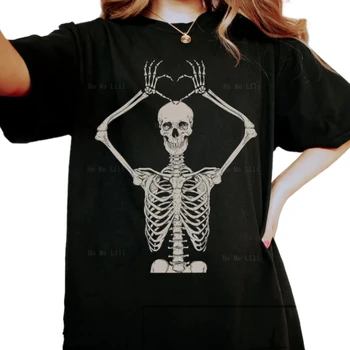 Жуткая рубашка Хэллоуин Скелет Ретро Iprintasty Bootleg Мужчины Женщины Негабаритная футболка на заказ Футболка