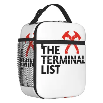 Изготовленный на заказ логотип The Terminal List, ТВ-шоу, Сумка для ланча, женский термоохладитель, Изолированный Ланч-бокс для детей, школа