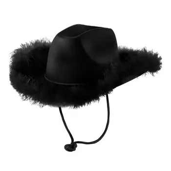 Ковбойская шляпа в западном стиле унисекс для взрослых, солнцезащитный козырек для сценического представления, уличный карнавал