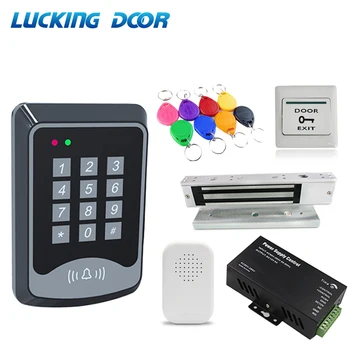 Комплект системы контроля доступа к двери RFID с ключами Блок питания клавиатуры дверной замок электронный 180 кг Интеллектуальная система контроля доступа к двери