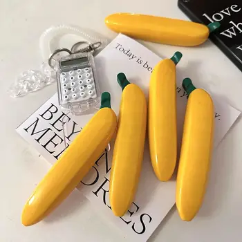 Креативные канцелярские принадлежности. Прекрасная пластиковая шариковая ручка, милая желтая имитация банана, игрушечные призы