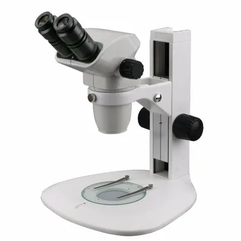 Микроскоп со стереофокальным зумом Parfocal-AmScope поставляет Бинокулярный Микроскоп со стереофоническим Зумом Ultimate 6.7x-45x и трековую подставку
