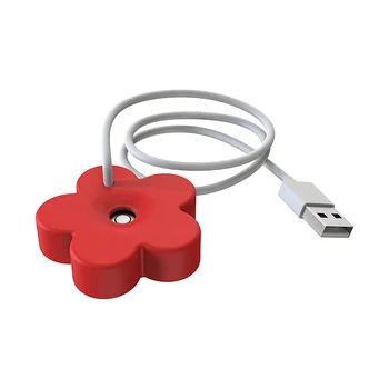 Мини Портативный Увлажнитель Воздуха с USB-Кабелем Герметизирующий Дизайн Безцилиндровый Увлажнитель Воздуха Для Путешествий Персональный Увлажнитель воздуха для Спальни Красный