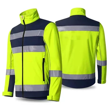 Мужская велосипедная куртка, водонепроницаемая дышащая рабочая одежда с высокой видимостью
