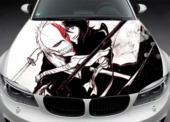 Наклейка для модификации украшения автомобиля в японском аниме, наклейка на голову автомобиля, Роспись автомобиля, упаковка в стиле Даосского самурая, Капот Общего размера