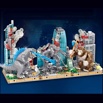 Новый набор строительных блоков Moc Monsters King Kong, мини-фигурки, игрушки