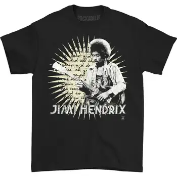 НОВЫЙ список Jimi Hendrix Мужская футболка Starburst Lyrics Маленькая черная