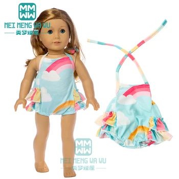 Одежда для куклы 45 см, аксессуары для американской куклы, модный кружевной купальник, костюм для домашней одежды