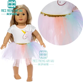 Одежда для куклы 45 см, аксессуары для американской куклы, платье принцессы, костюм для повседневной носки