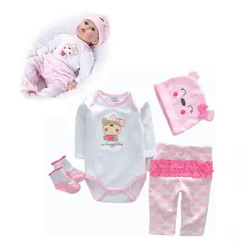 Одежда для новорожденных, аксессуары для кукол, одежда для кукол, ткань для кукол, мягкая и милая для куклы-Реборна 20-22 дюймов