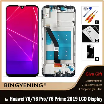 Оригинальный Для Huawei Y6 Pro 2019 Сенсорный Дигитайзер ЖК-дисплея В сборе Для Huawei Y6 Prime 2019/Enjoy 9E С Заменой Рамки