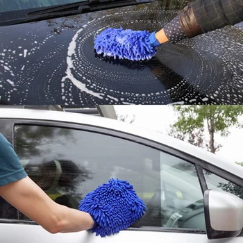 Перчатки для чистки автомобилей из ультратонкого волокна, щетки для чистки автомобилей из микрофибры для Ford Focus Kuga Fiesta Ecosport Mondeo Escape Explorer