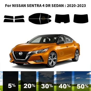 Предварительно Обработанная нанокерамика car UV Window Tint Kit Автомобильная Оконная Пленка Для NISSAN SENTRA 4 DR СЕДАН 2020-2023