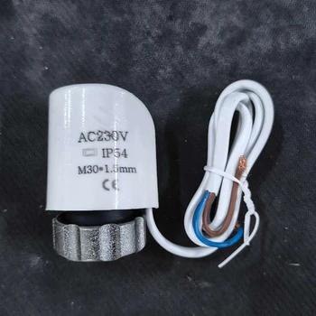 Профессиональный электрический термопривод 230 В NC IP54 Нормально закрытый NC M30-1,5 мм 110N для клапана теплого пола